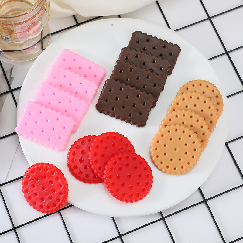 Embellishments For Scrapbooking - 5Pcs Cartoon Cute Simulation Cookies Flat