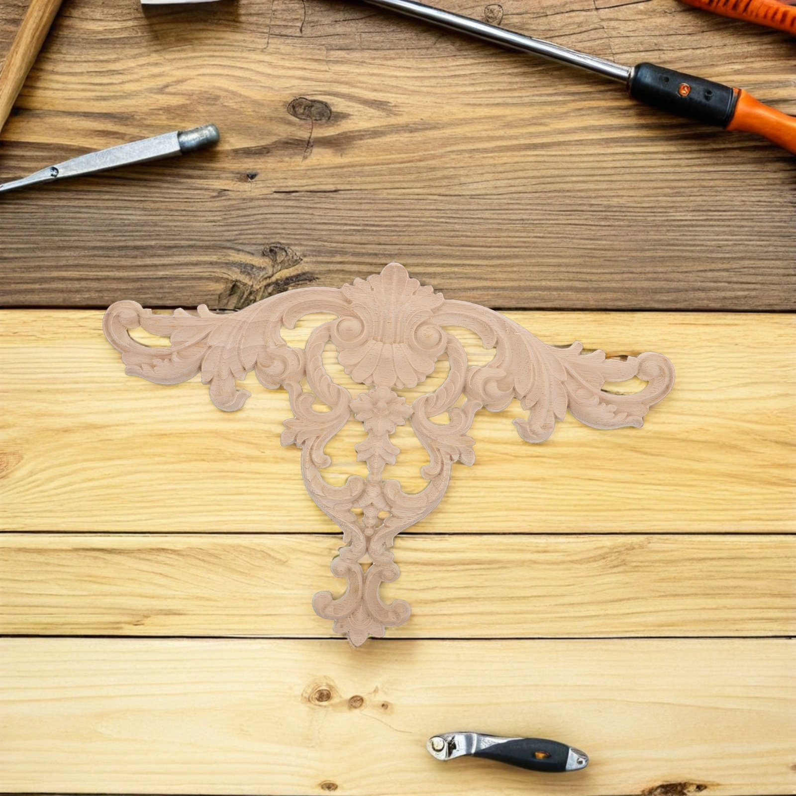 Embellishment Crafts - Wood Carved Appliques for Furniture Vintage