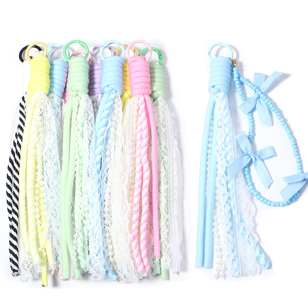 Pearl Trim Chain - 2pcs/lot Sweet Lace Pearl Chain Braided