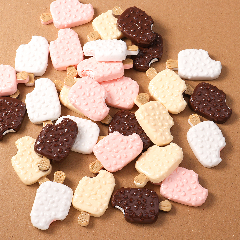 4pcs Simulation Food Ice Cream - Embellishments For Scrapbooking のレビューと価格