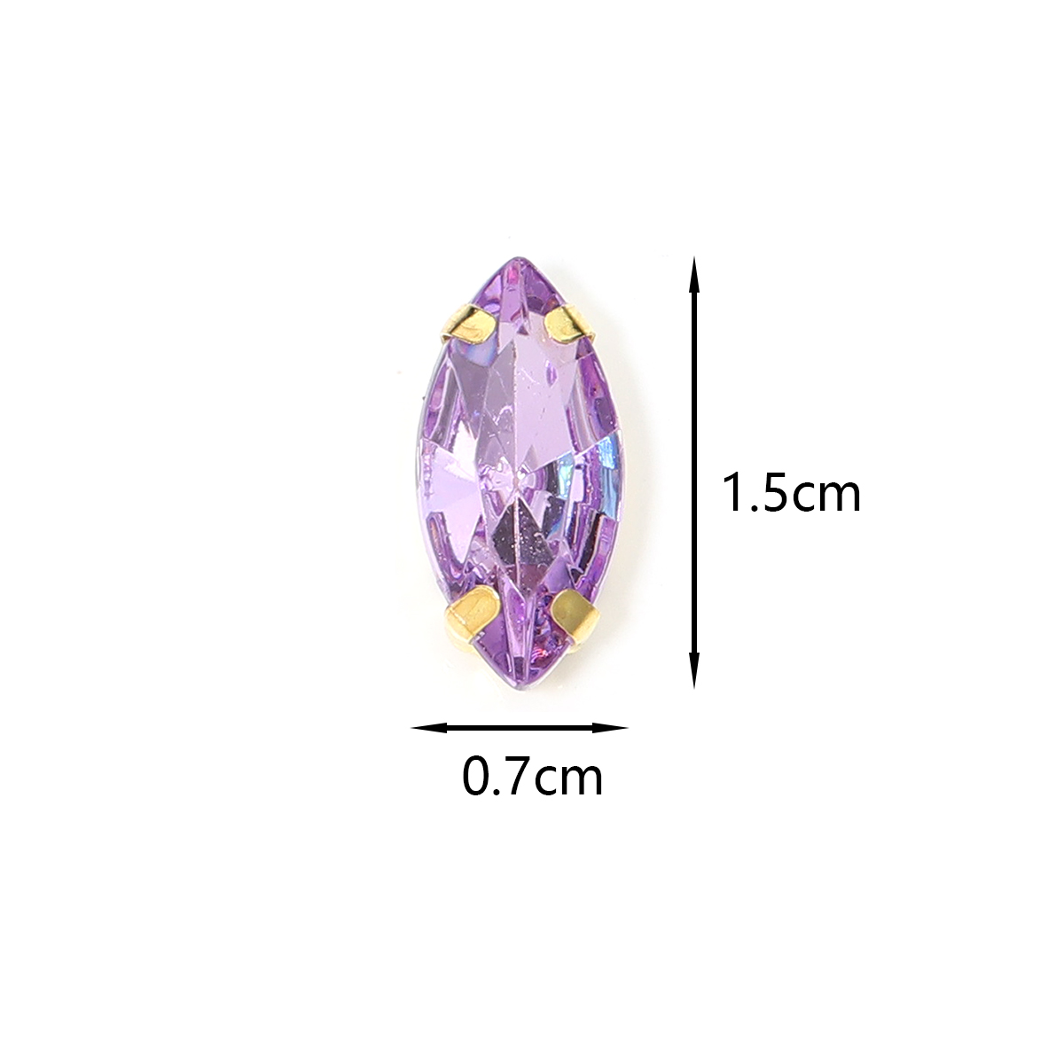 50pcs Horse Eye Shape Stainles - Sew On Rhinestone のレビューと価格