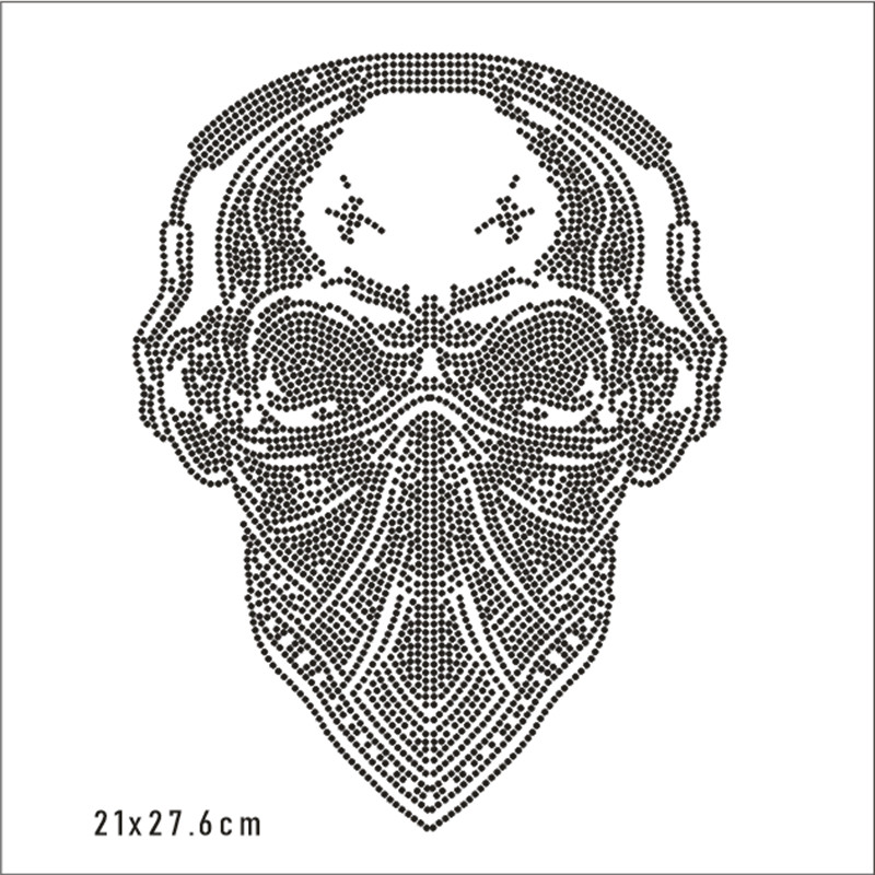 Skull Hotfix Strass Motif Cust - Hotfix Rhinestone Sheet のレビューと価格