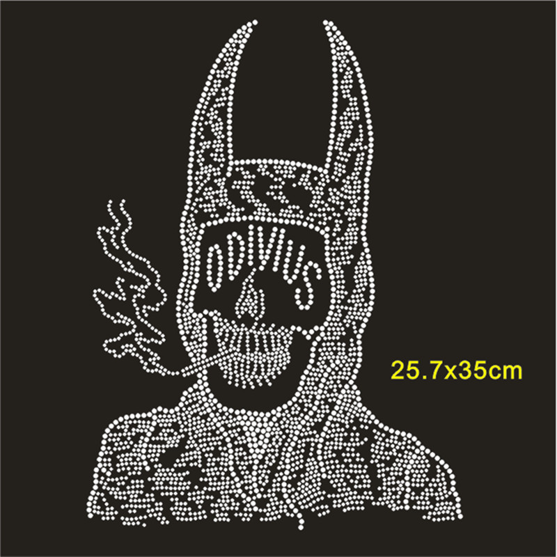 Skull Hotfix Strass Motif Cust - Hotfix Rhinestone Sheet のレビューと価格
