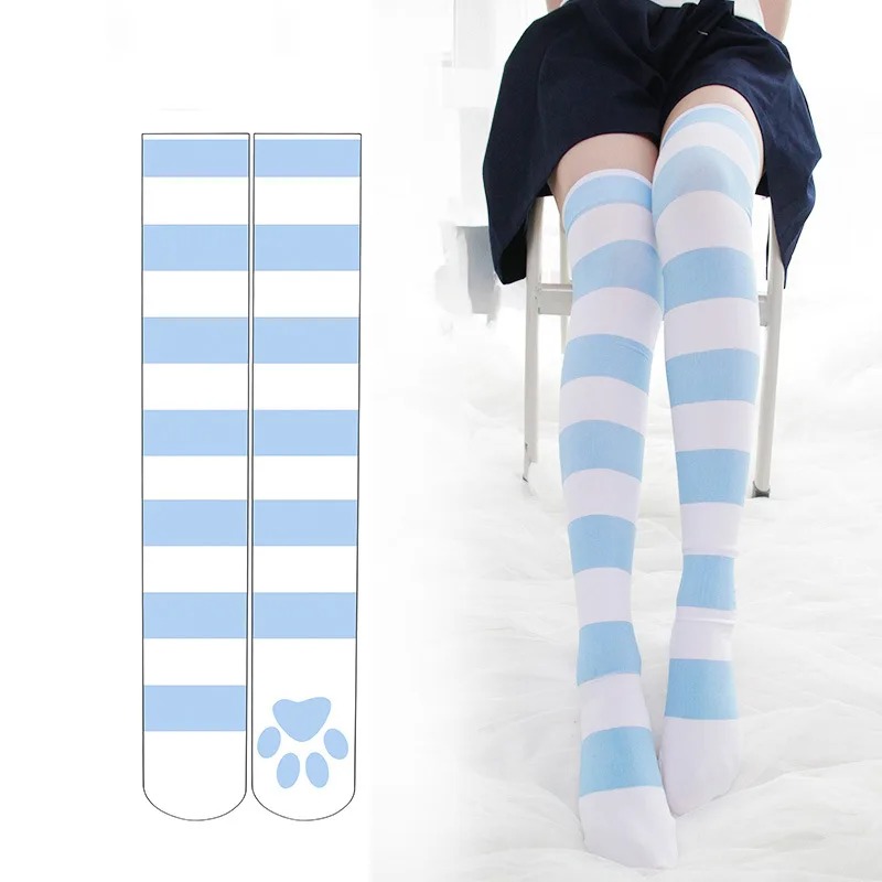 Lolita Over Knee Socks Pink St - Velvet Ribbon Roll のレビューと価格