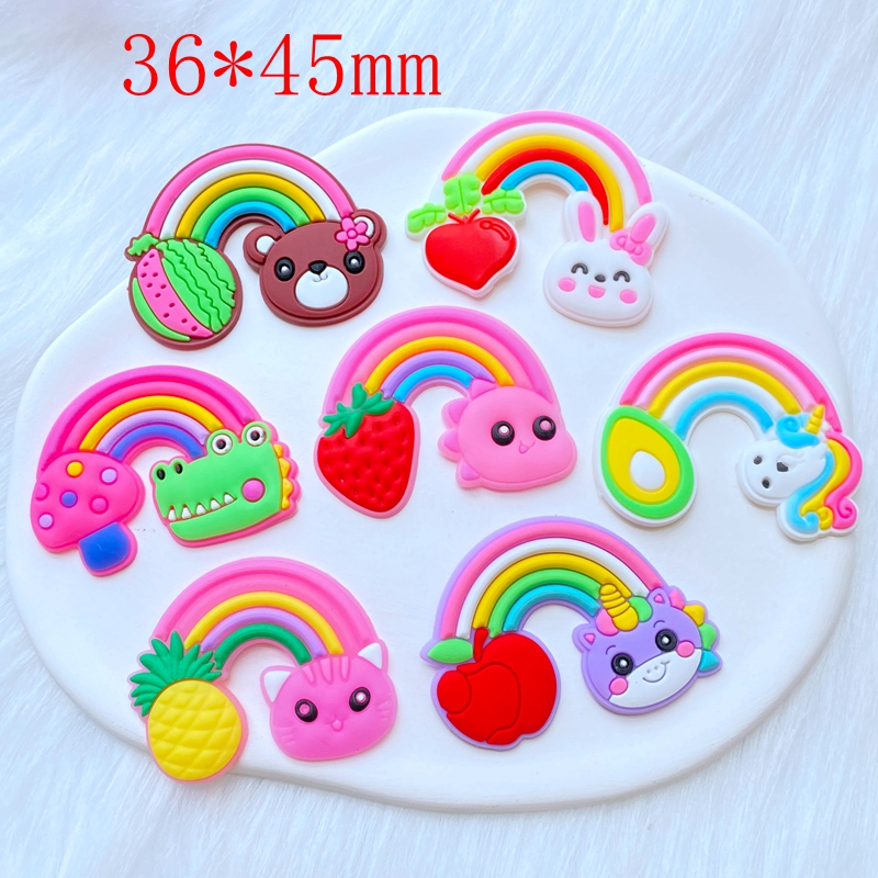 10Pcs New Cute Fruit Animal Ra - Embellishment Glue Craft のレビューと価格