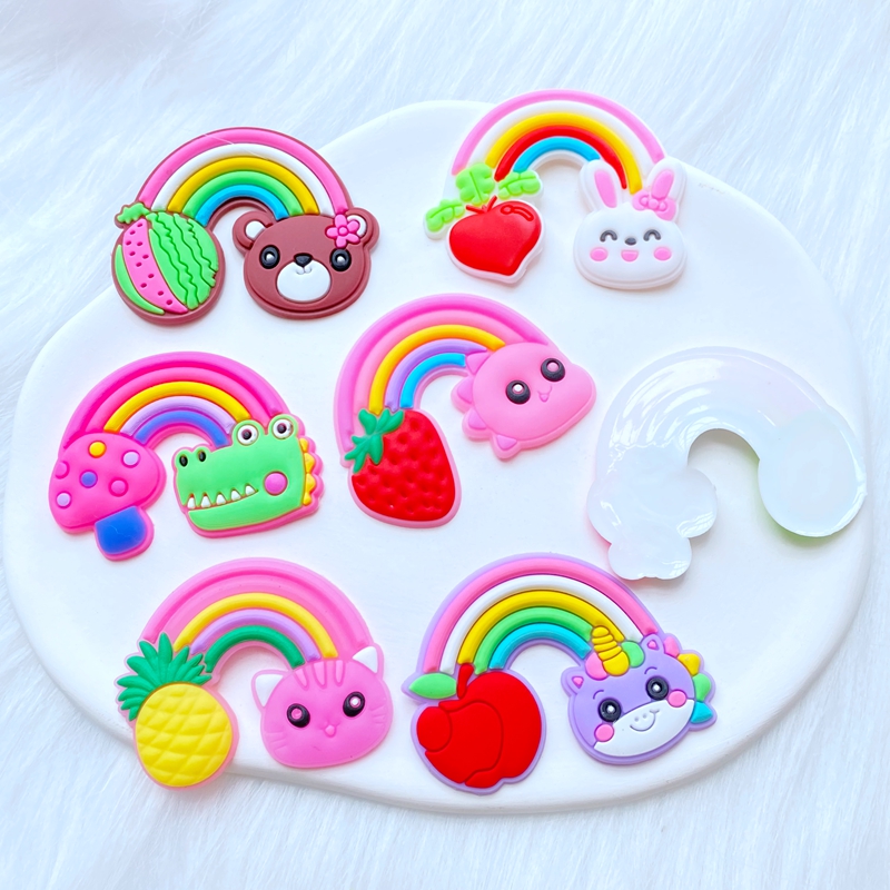 10Pcs New Cute Fruit Animal Ra - Embellishment Glue Craft のレビューと価格