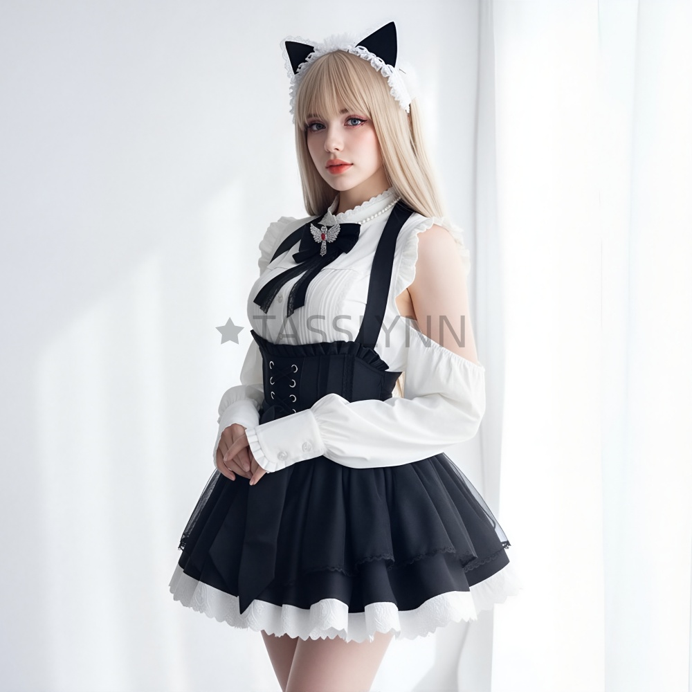 Cat Ear Nun Maid Dress Women's - Embellish Knit のレビューと価格