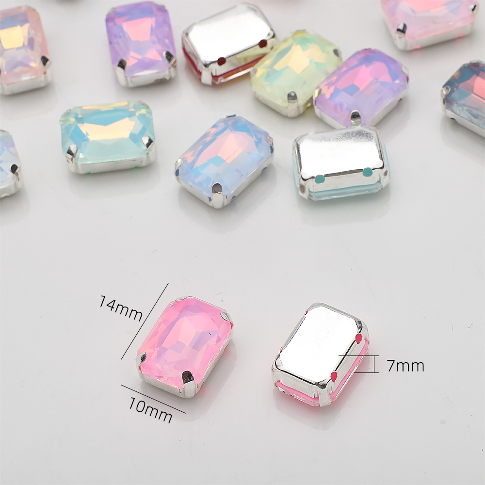 10 Pcs 10x14mm Sew On Rhinesto - Sew On Rhinestone のレビューと価格