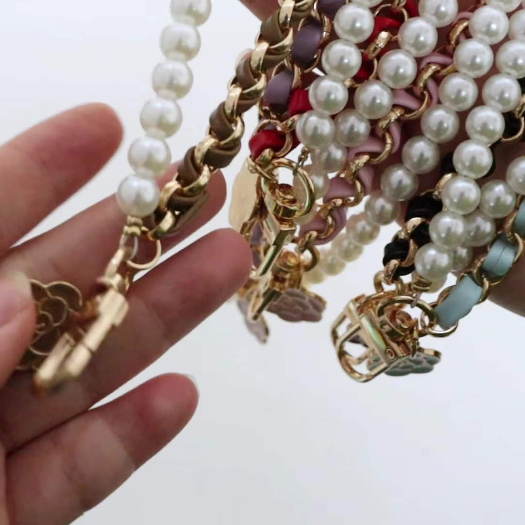 1 Strand/Lot Leather Imitation - Pearl Trim Chain のレビューと価格
