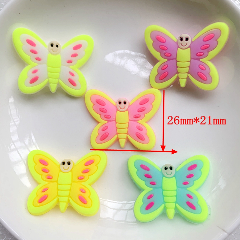 10pcs Cute Large butterfly PVC - Embellishment Glue Craft のレビューと価格