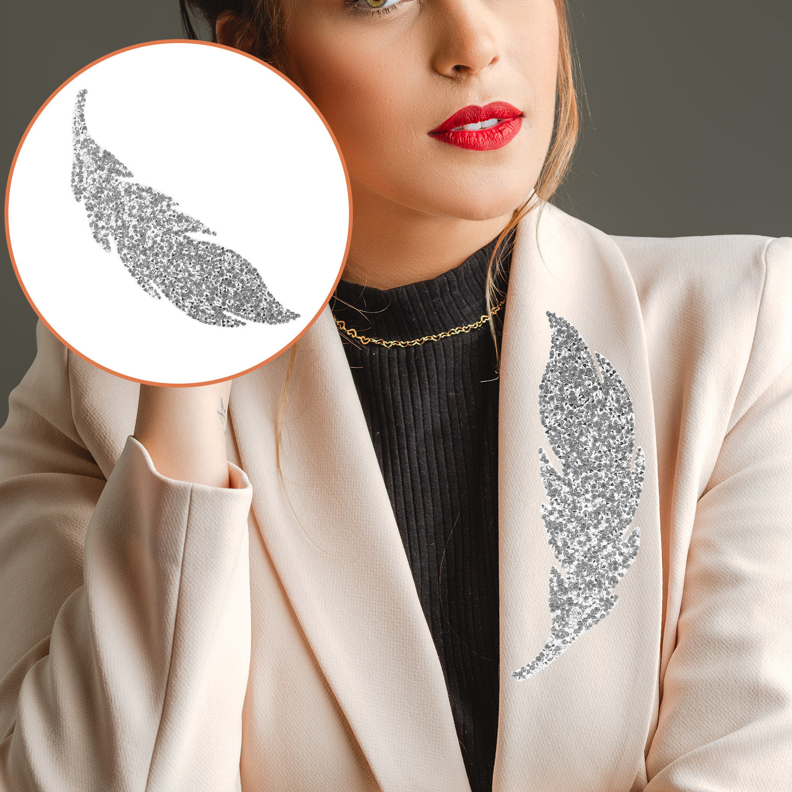 Leaf Shape Rhinestone Applique - Sew On Rhinestone のレビューと価格