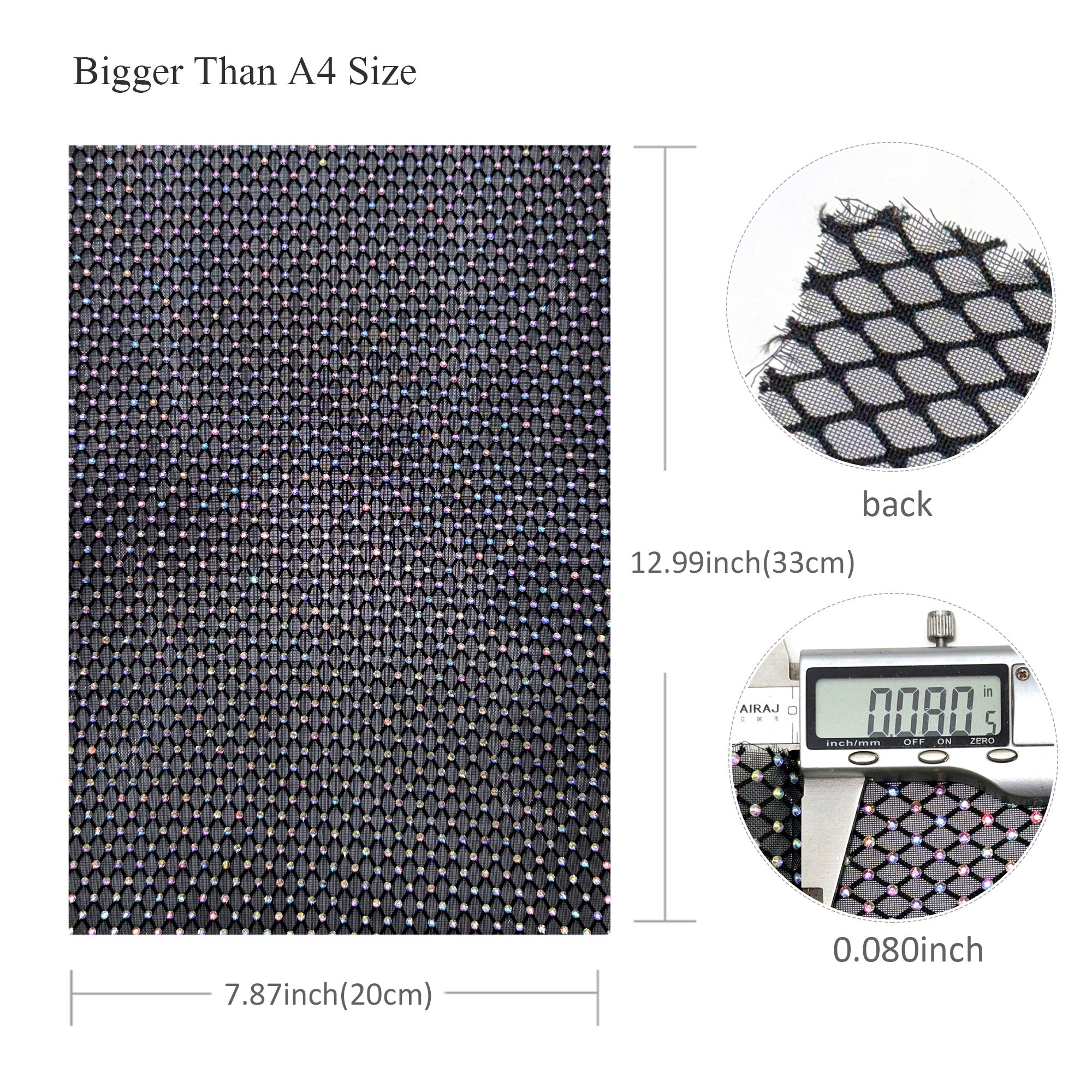1pc 7.87x12.99inch Luxury Hotf - Hotfix Rhinestone Sheet のレビューと価格