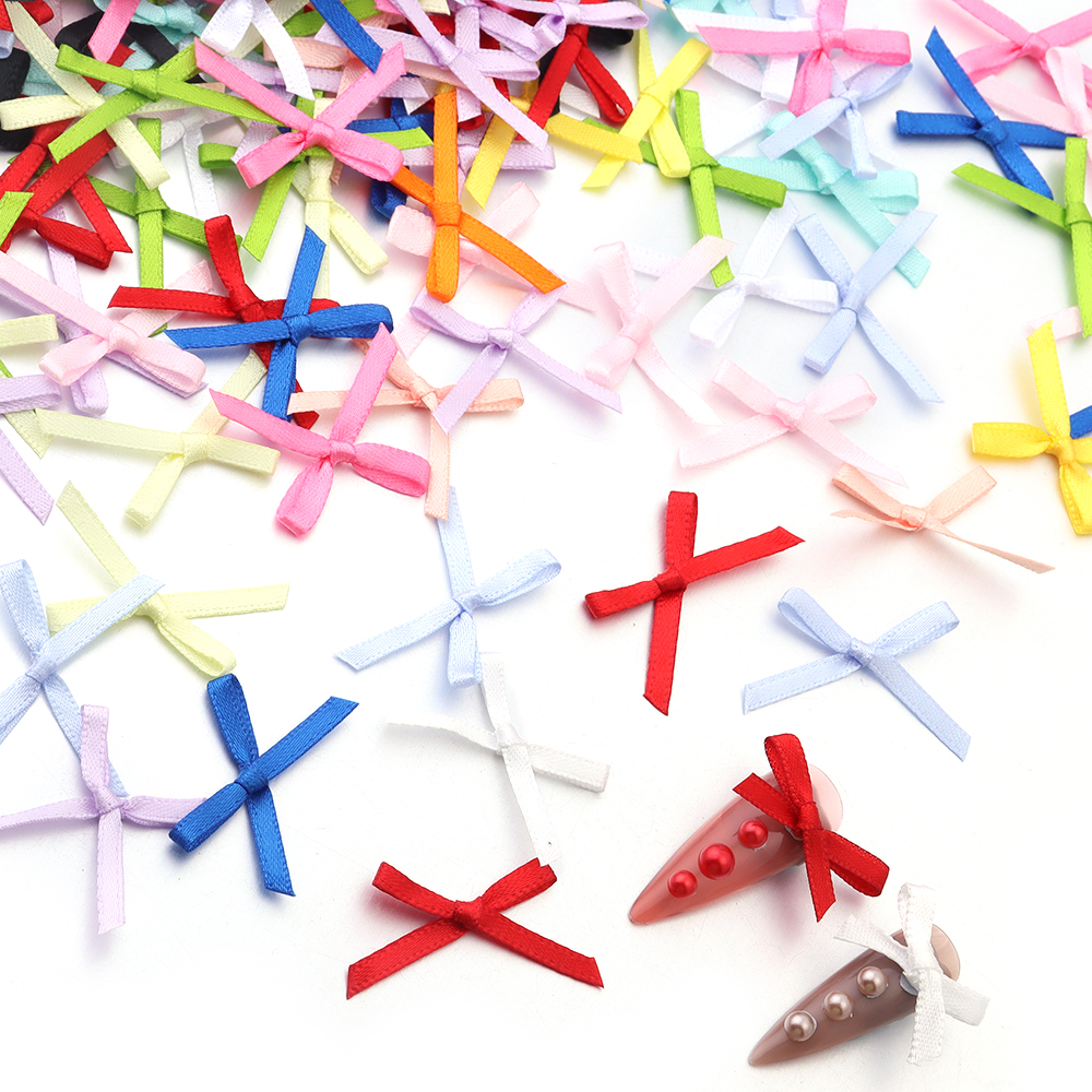 50Pcs 2.5x3cm Ribbons Mini Sat - Christmas Craft Embellishment のレビューと価格