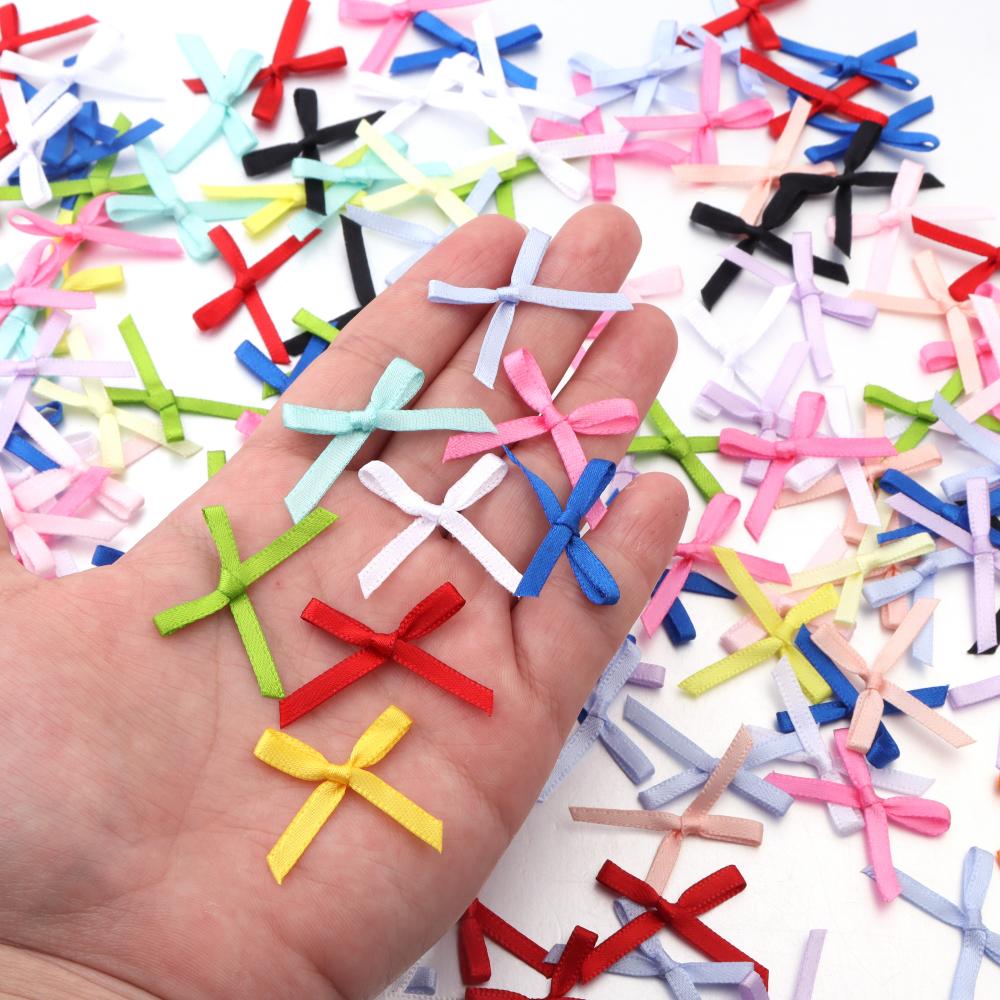 50Pcs 2.5x3cm Ribbons Mini Sat - Christmas Craft Embellishment のレビューと価格