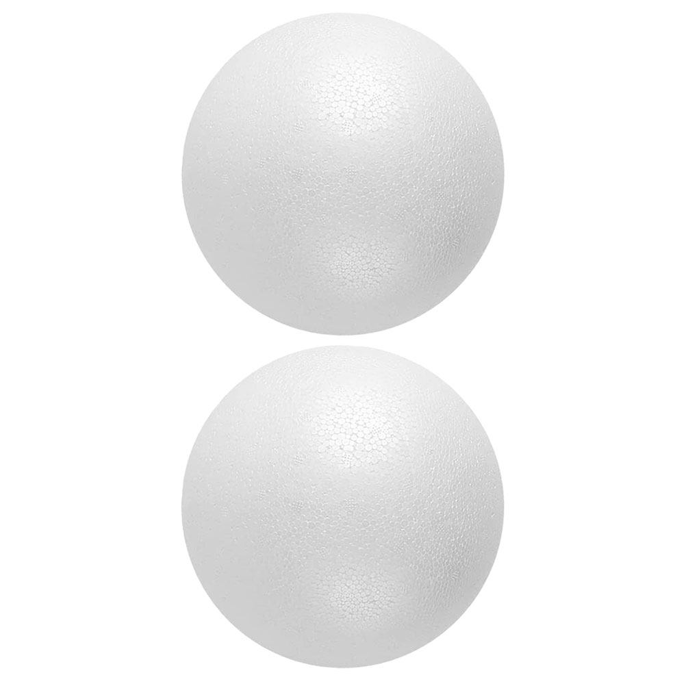 2Pcs Round Foam Spheres Lightw - Embellishment Crafts のレビューと価格