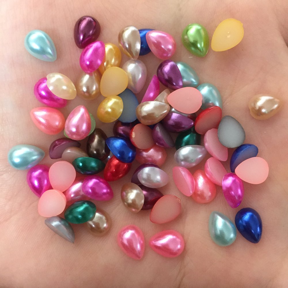 200PCS Resin Cute Drop Pearl B - Embellishment Glue Craft のレビューと価格