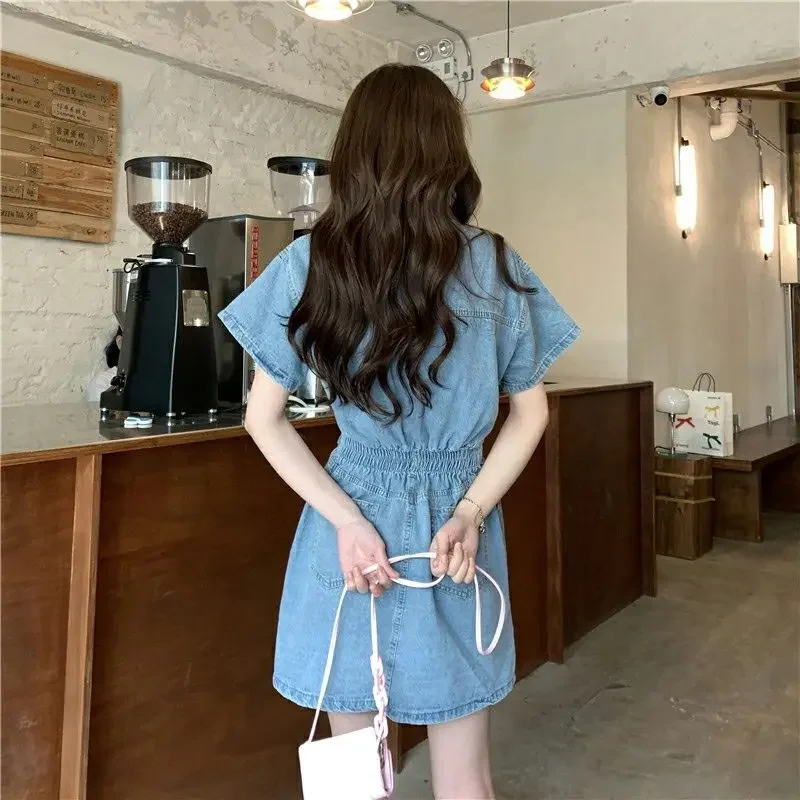 New Sweet Women Denim Short Dr - Embellish Knit のレビューと価格