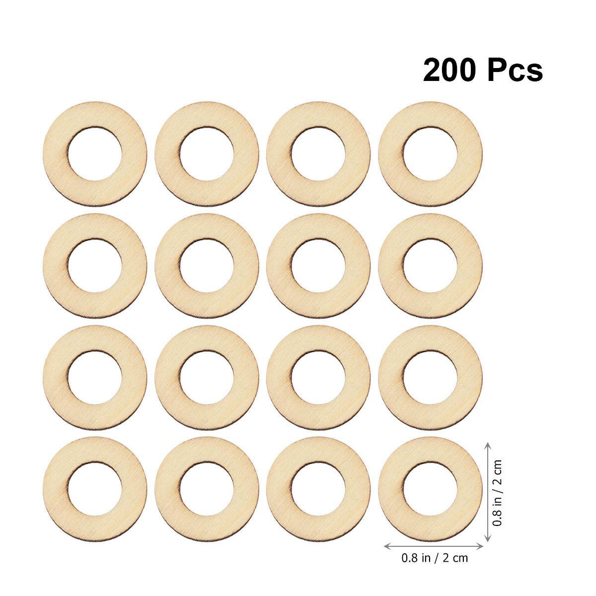 200Pcs Wood Chip Embellishment - Christmas Craft Embellishment のレビューと価格