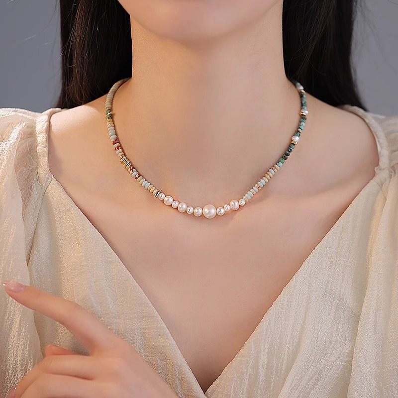 New Arrival Trendy Mixed Color - Pearl Trim Chain のレビューと価格
