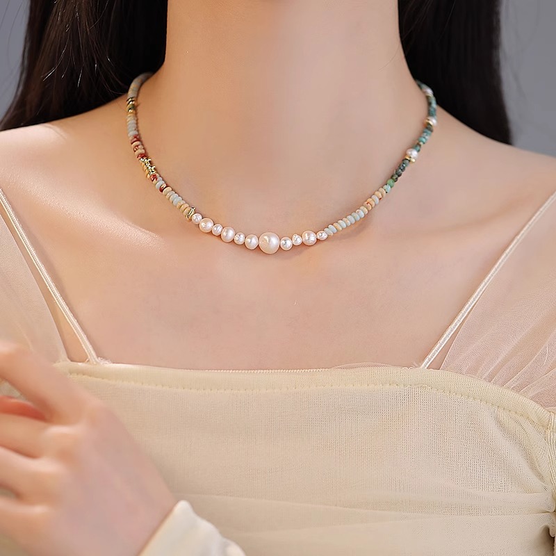New Arrival Trendy Mixed Color - Pearl Trim Chain のレビューと価格