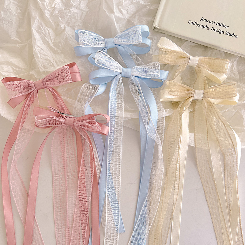 Sweet Children Bowknot Hairpin - Tassel Fringe Trim のレビューと価格