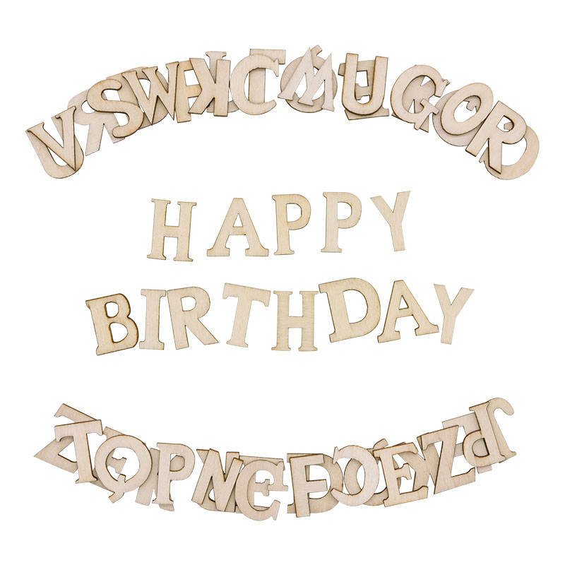 100pcs Letters Wooden Alphabet - Embellishments For Scrapbooking のレビューと価格