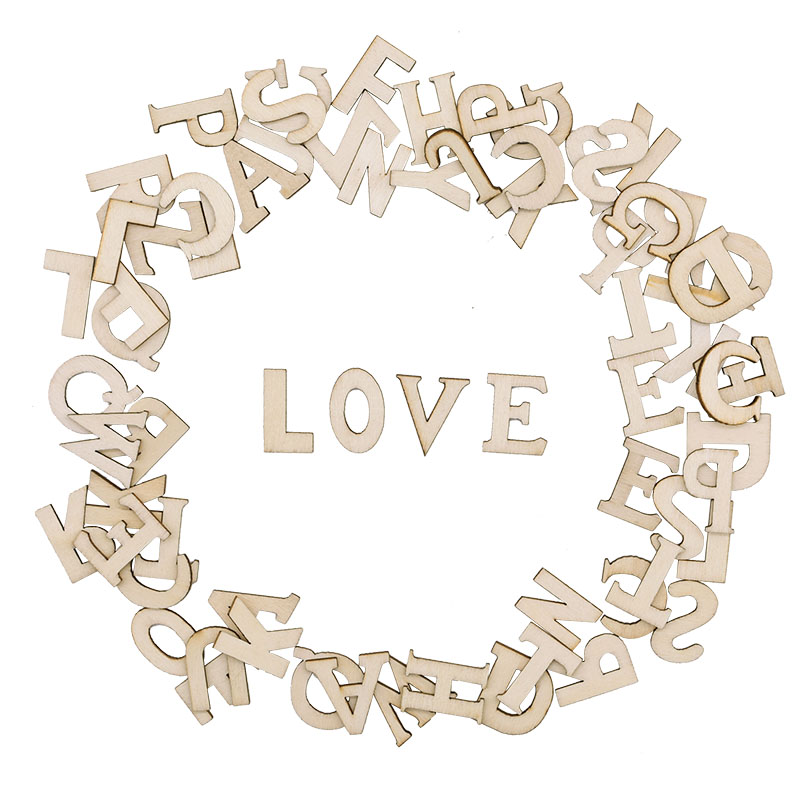 100pcs Letters Wooden Alphabet - Embellishments For Scrapbooking のレビューと価格