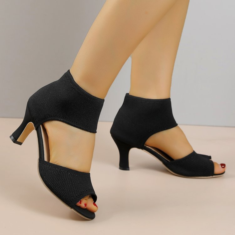Summer New Peep Toe High Heel  - Embellish Knit のレビューと価格