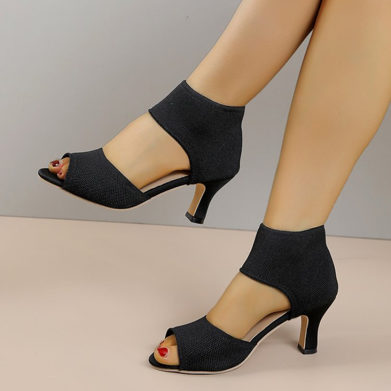 Summer New Peep Toe High Heel  - Embellish Knit のレビューと価格