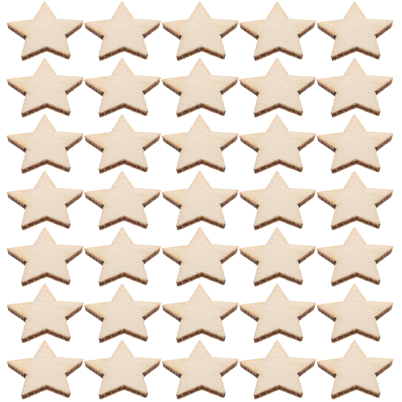 50Pcs Mini Wooden Star Cutouts - Christmas Craft Embellishment のレビューと価格
