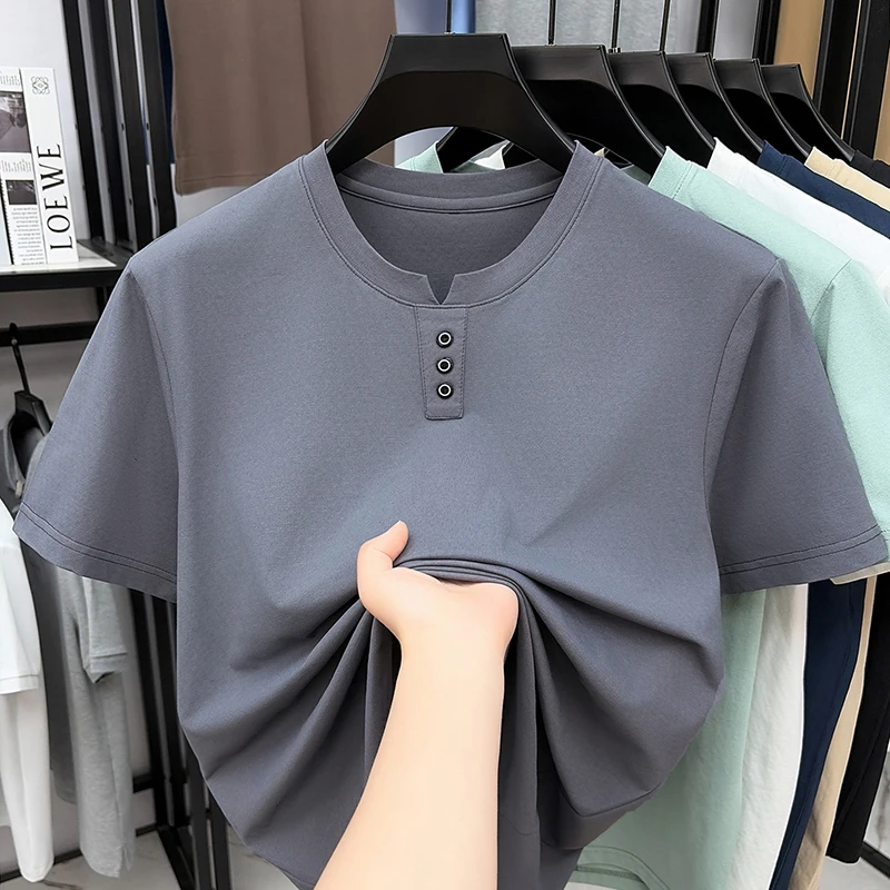 Mens Casual Henley Neck T Shir - Embellish Knit のレビューと価格