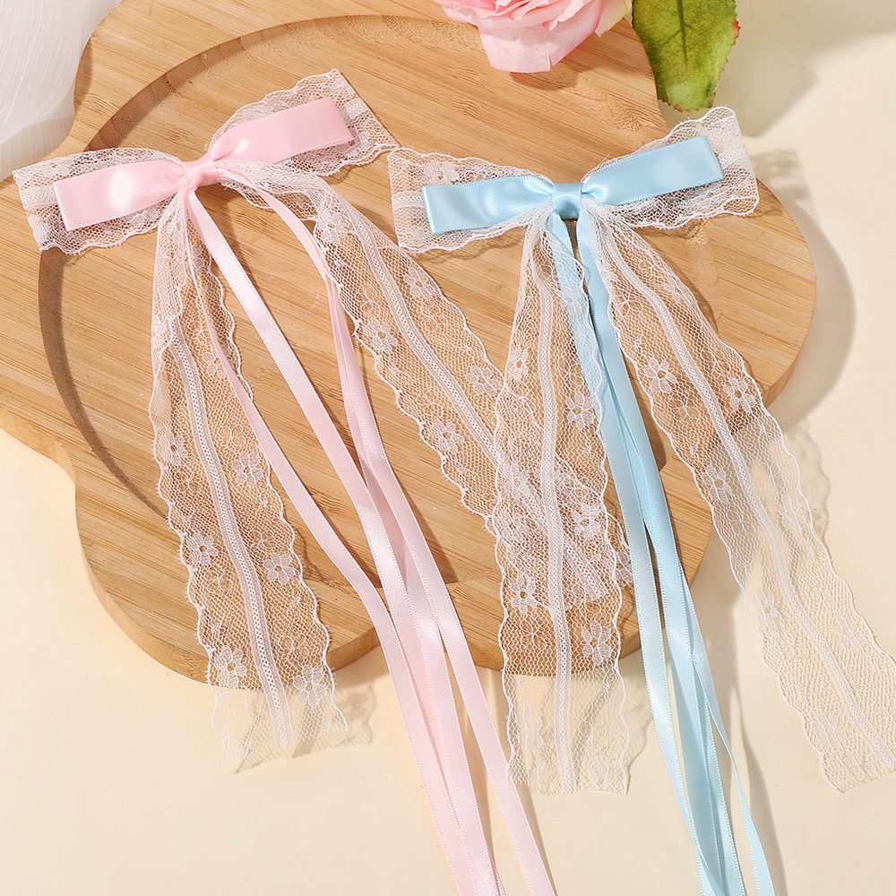 Korean Style Pink Blue Lace Bo - Tassel Fringe Trim のレビューと価格