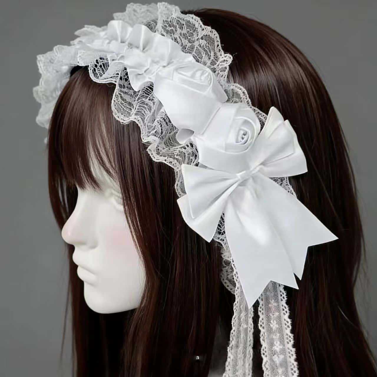 Gothic Lolita Lace Headbands f - Tassel Fringe Trim のレビューと価格