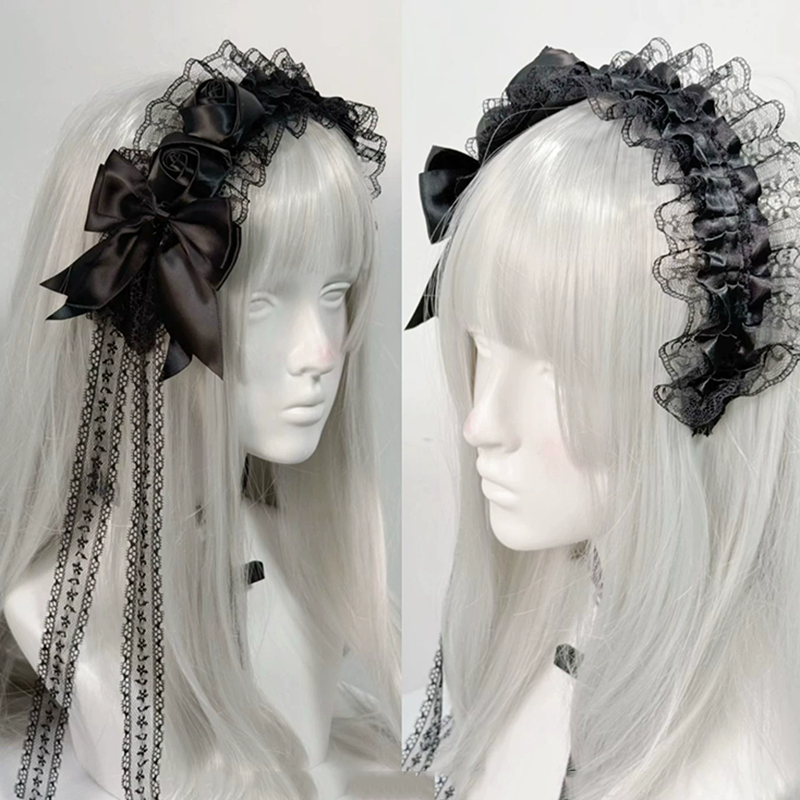 Gothic Lolita Lace Headbands f - Tassel Fringe Trim のレビューと価格