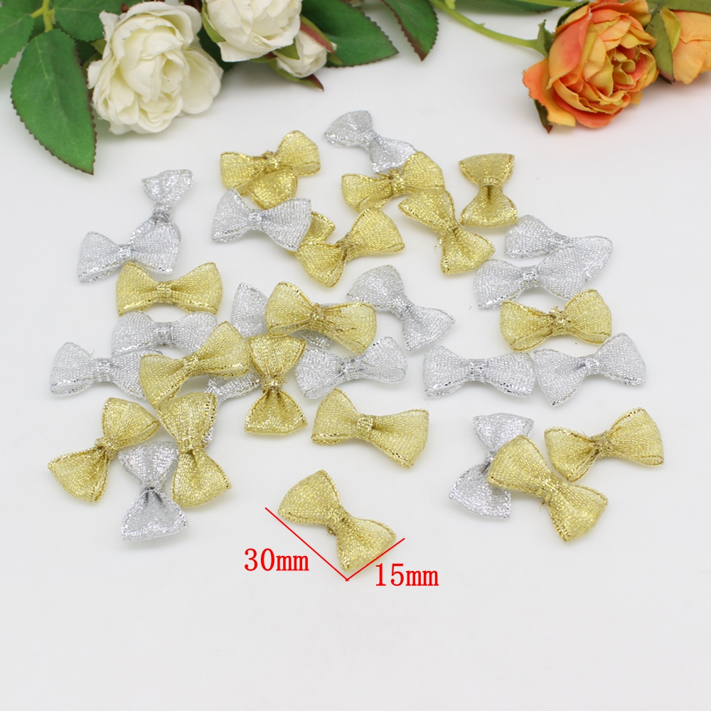 50/100pcs 15mm-30mm Gold and s - Embellishments For Scrapbooking のレビューと価格