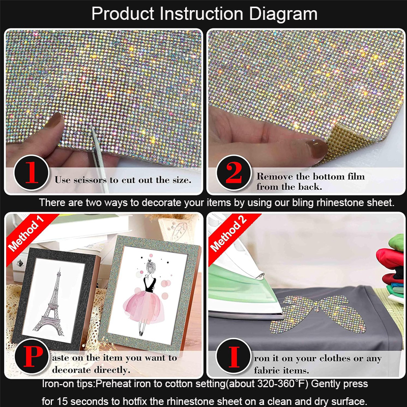 9720/4860Pcs Bling Rhinestone  - Hotfix Rhinestone Sheet のレビューと価格