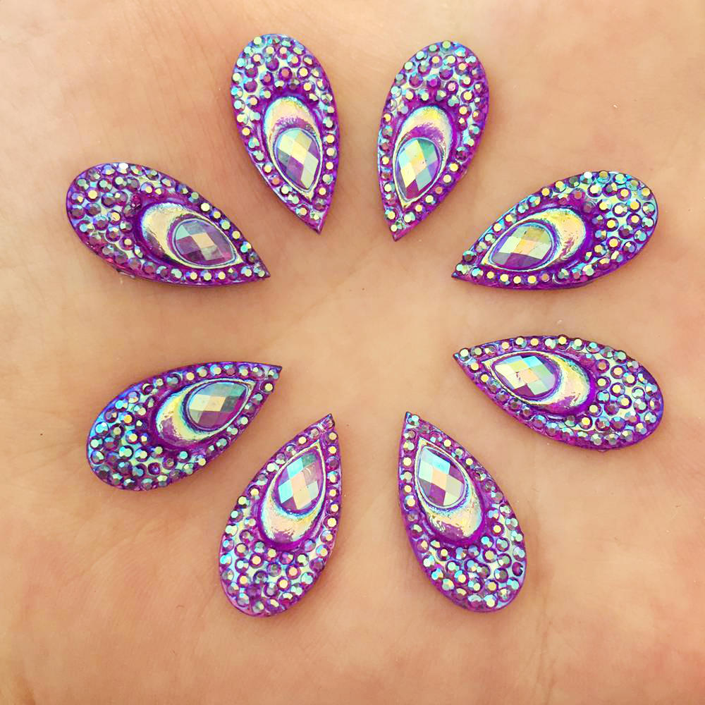 40PCS Resin 10*20mm Teardrop P - Embellishment Glue Craft のレビューと価格