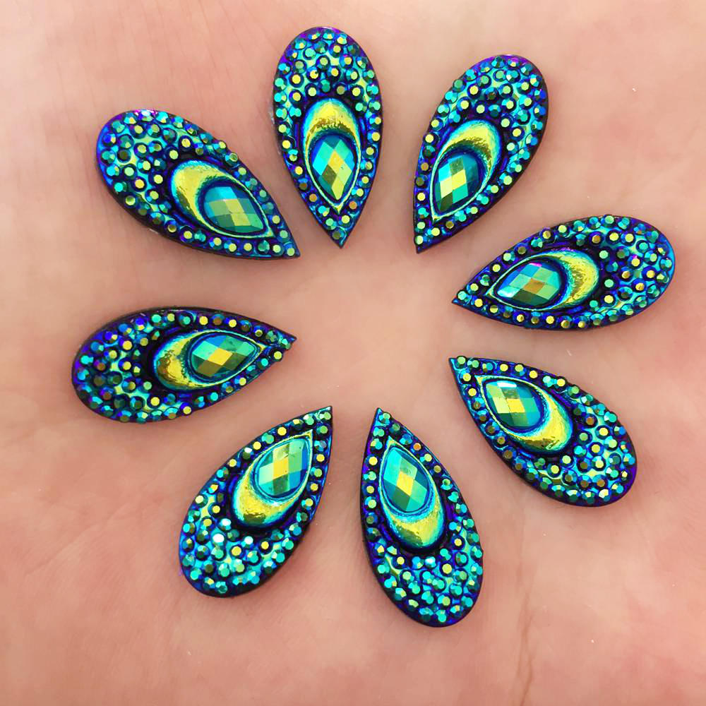 40PCS Resin 10*20mm Teardrop P - Embellishment Glue Craft のレビューと価格