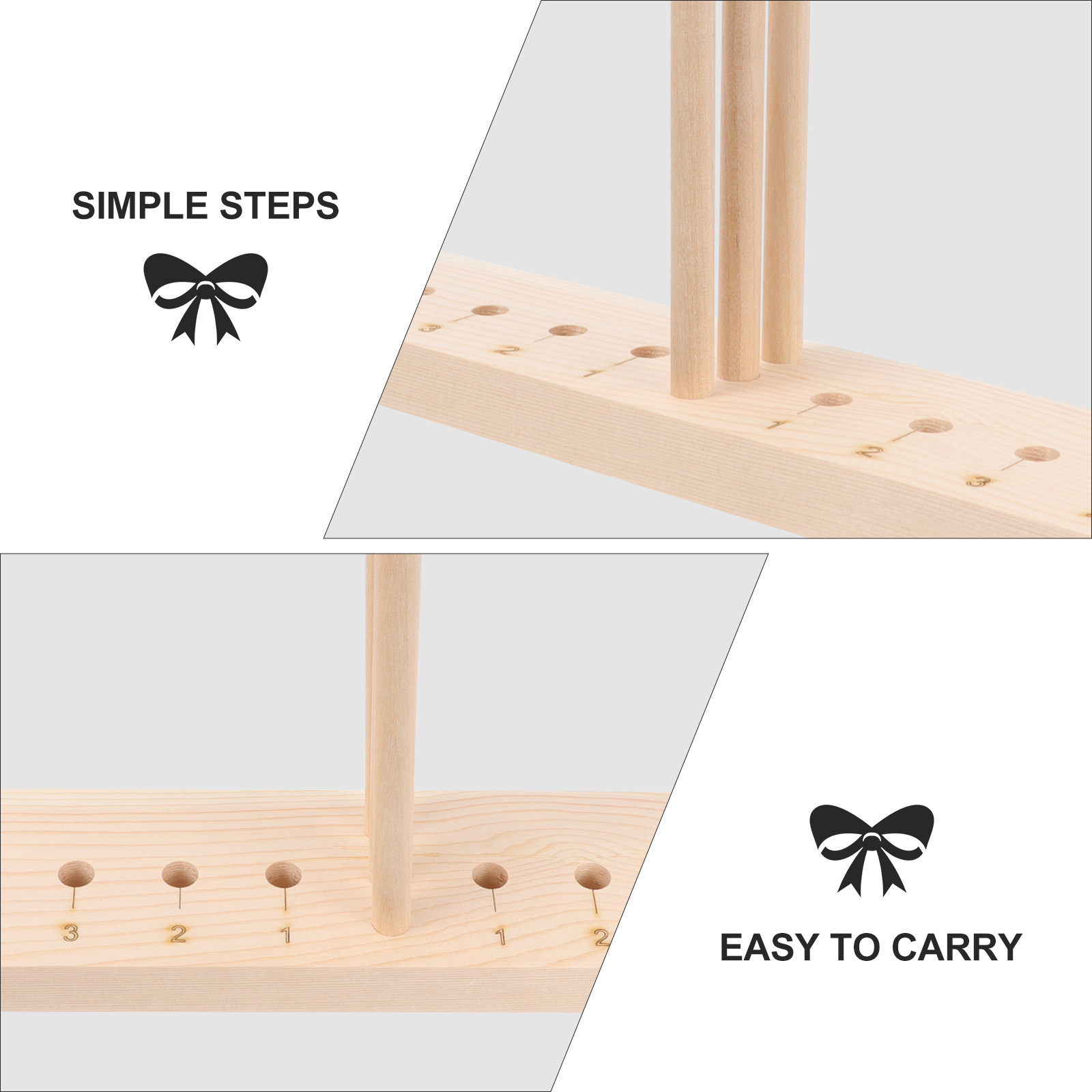 Extended Wooden Bow Maker for  - Pom Pom Maker Tool のレビューと価格