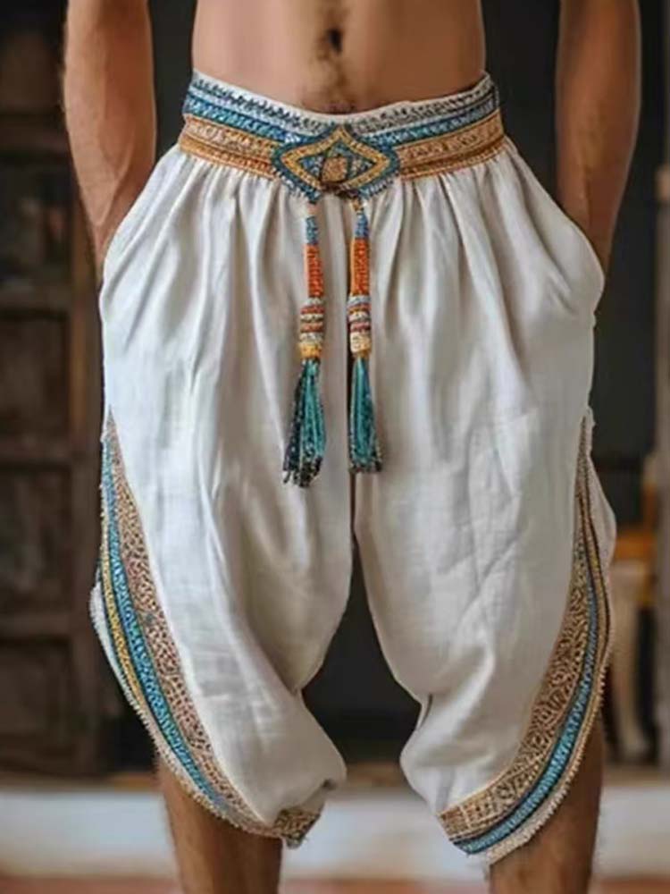 Men's Tassel Elastic Waist Cas - Tassel Fringe Trim のレビューと価格