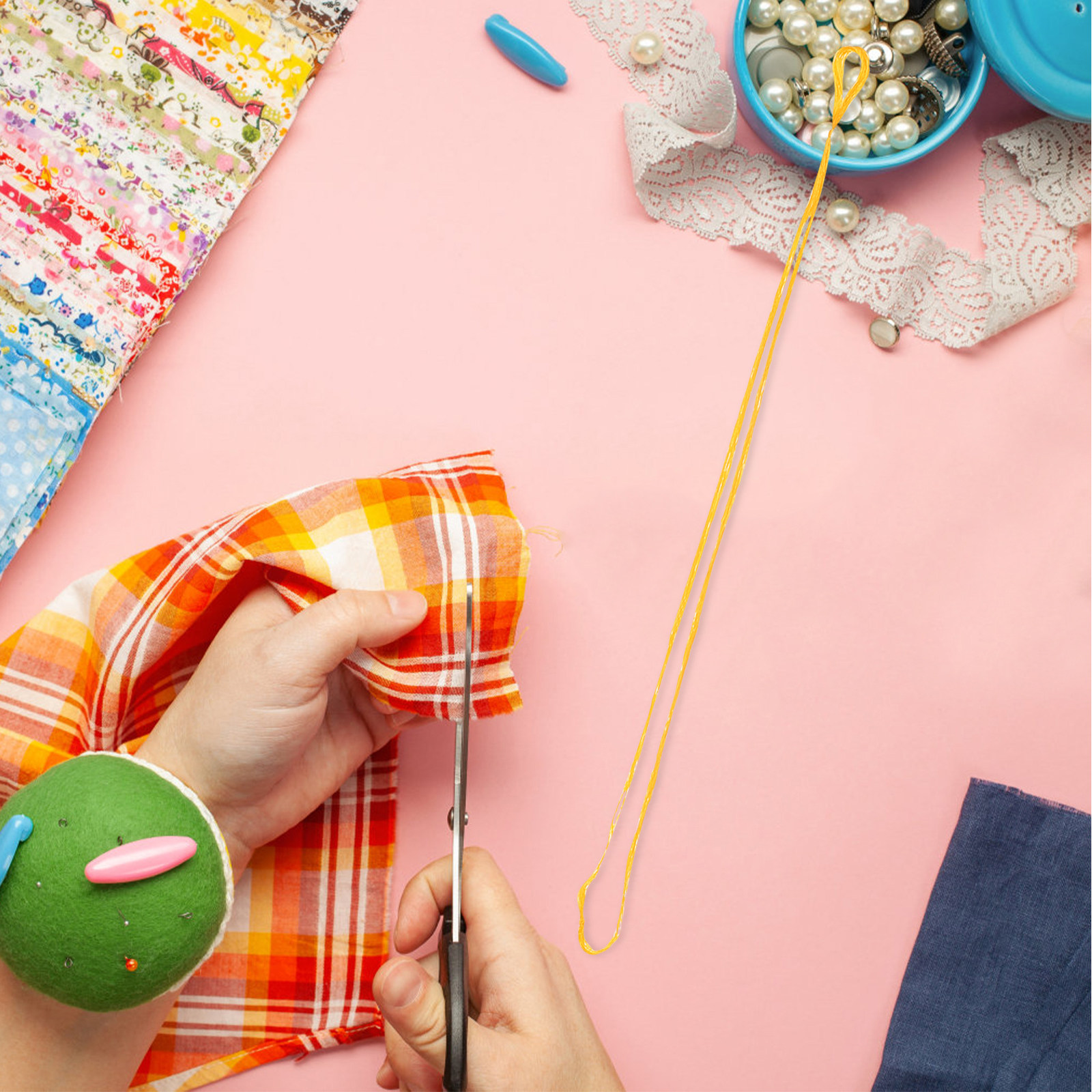 8Pcs Premium Natural Silk Embr - Embroidery Craft のレビューと価格