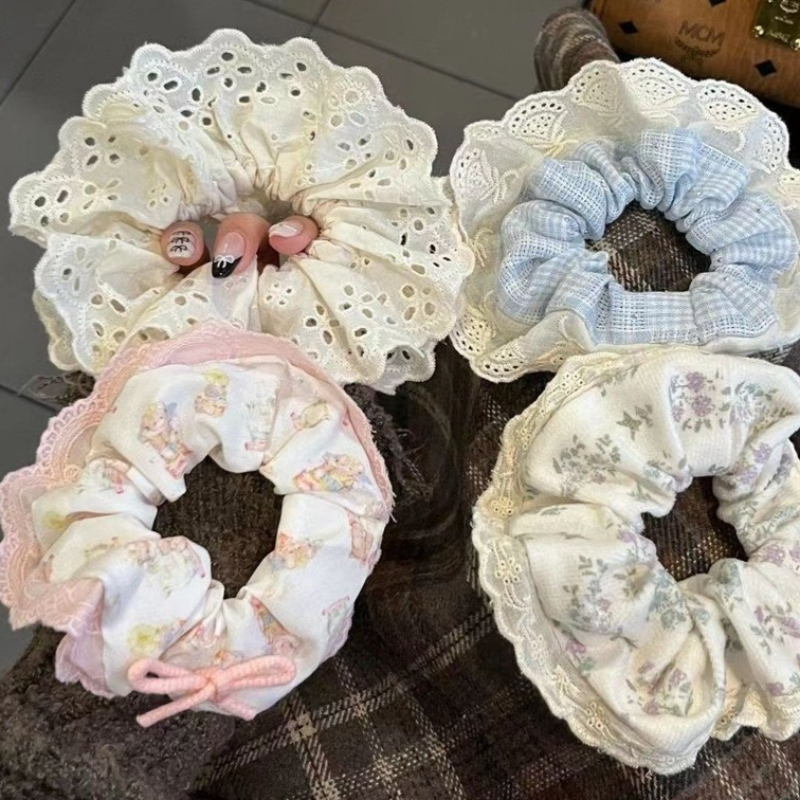 Women's Sweet Elastic Hair Ban - Elastic Lace Trim のレビューと価格