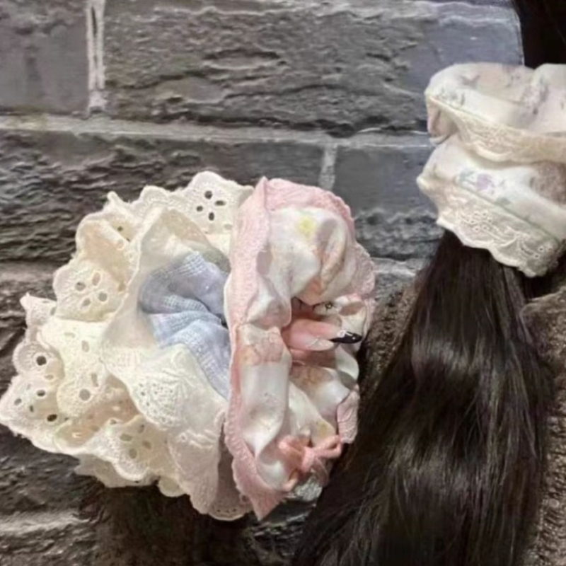 Women's Sweet Elastic Hair Ban - Elastic Lace Trim のレビューと価格