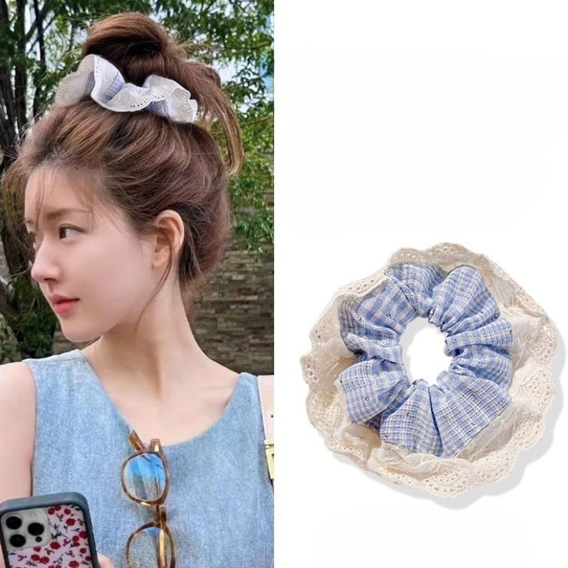 Women's Sweet Elastic Hair Ban - Elastic Lace Trim のレビューと価格