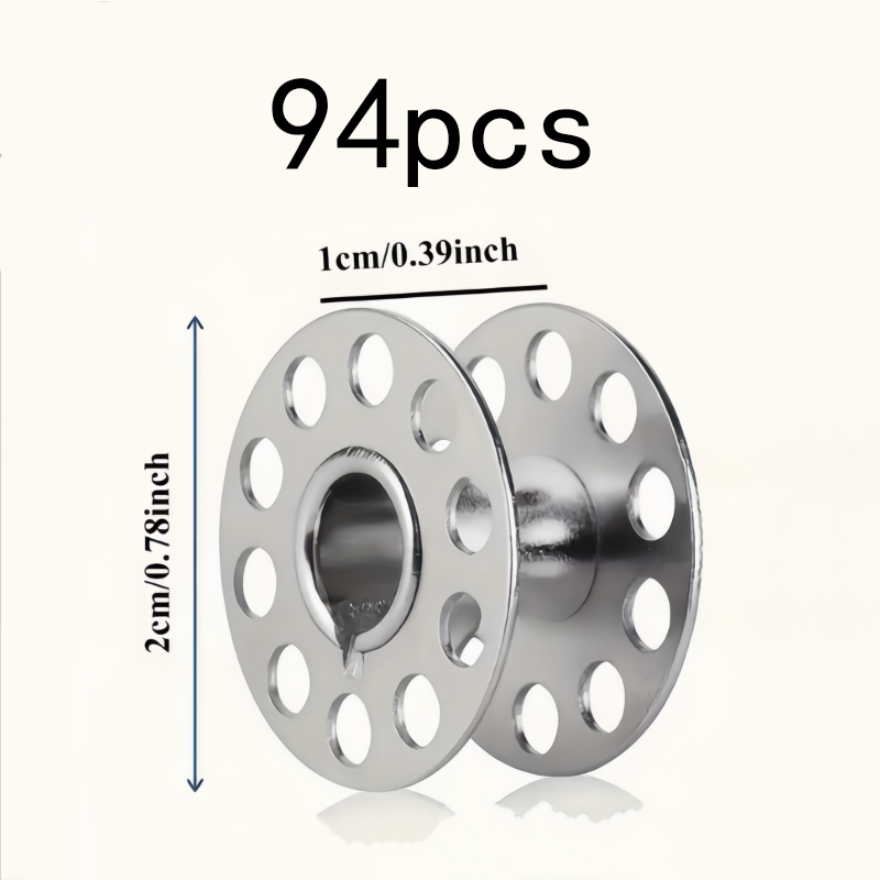 94Pcs Rustproof Metal Bobbins, - Embroidery Craft のレビューと価格