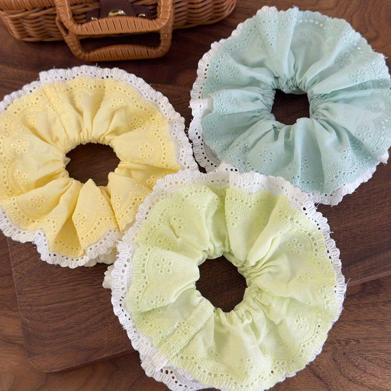 Korean-Style Elegant Mint Gree - Elastic Lace Trim のレビューと価格