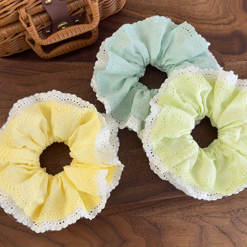 Korean-Style Elegant Mint Gree - Elastic Lace Trim のレビューと価格