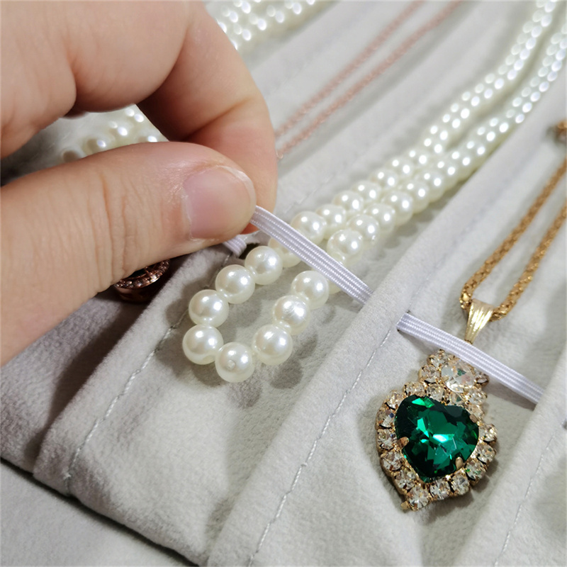 New Necklace Storage Roll Bag  - Velvet Ribbon Roll のレビューと価格