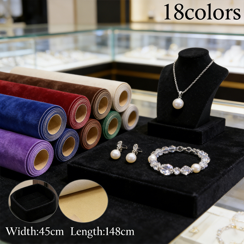 1 roll 45 x 148cm Self-adhesiv - Velvet Ribbon Roll のレビューと価格