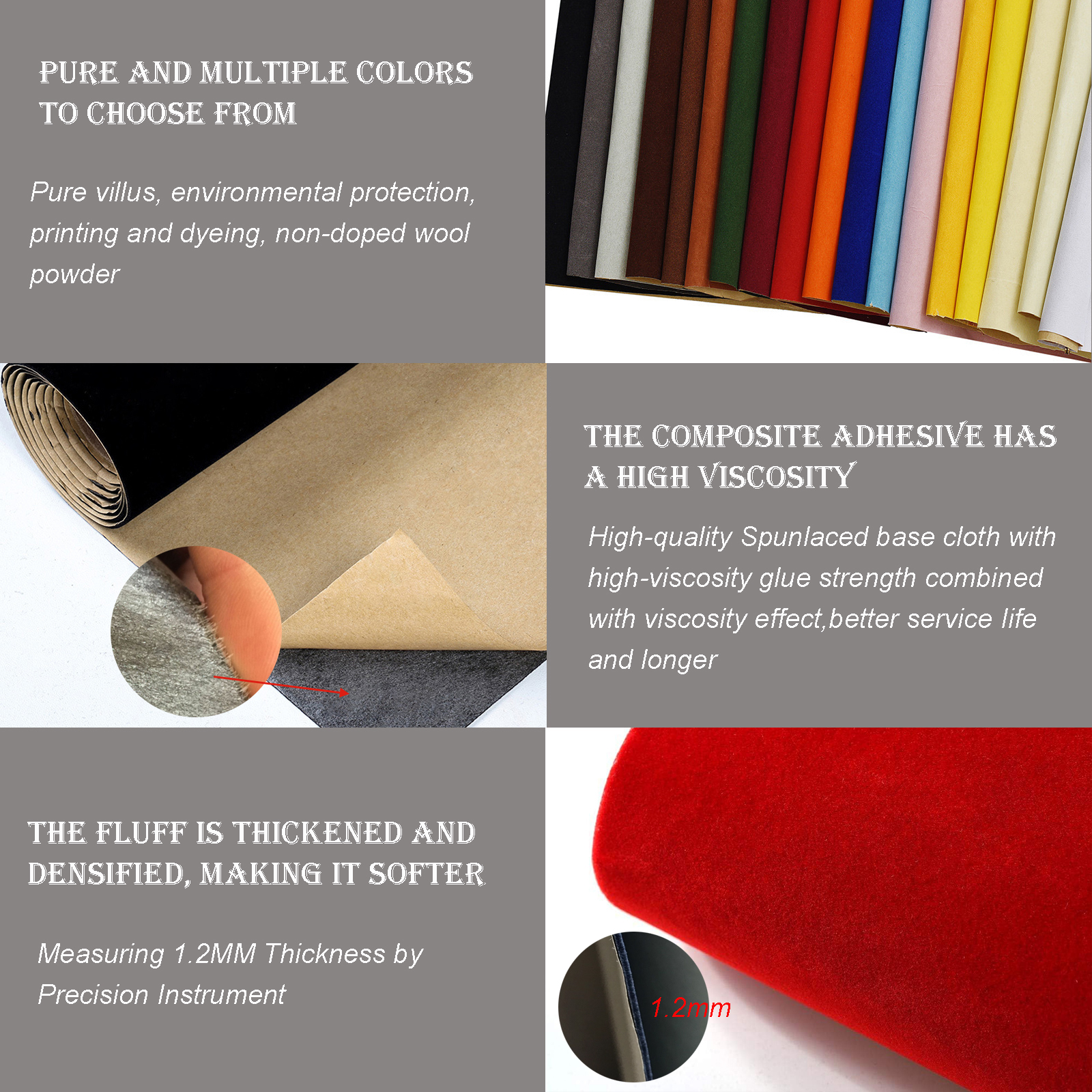 1 roll 45 x 148cm Self-adhesiv - Velvet Ribbon Roll のレビューと価格